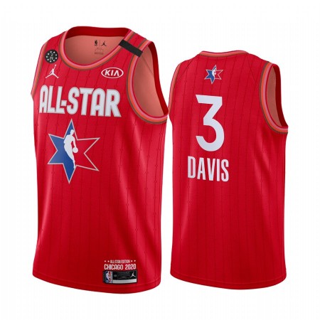 NBA Mænd Trøje Los Angeles Lakers Anthony Davis 3 2020 All-Star Jordan Brand Rød Swingman NBA Mænd Trøje Los Angeles Lakers Anthony Davis 3 2020 All-Star Jordan Brand Rød Swingman